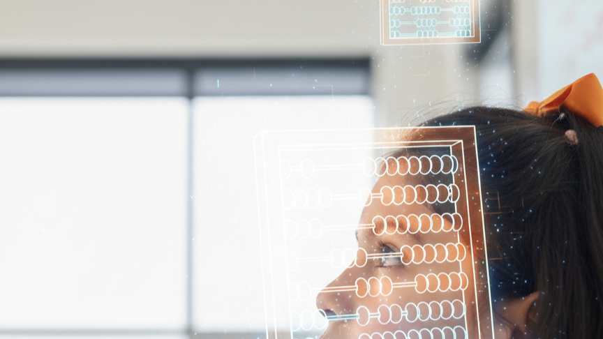 Perfil de un niño mirando hacia arriba con expresión de pensamiento profundo.